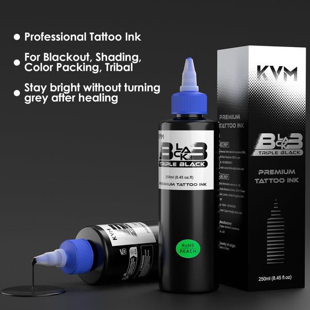 KVM Tattoo-Tintenpigment Schwarz, 236 ml - Bild 1
