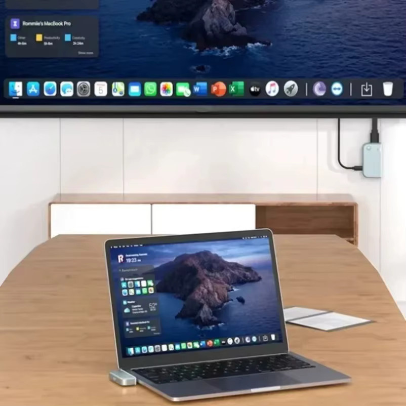 VIKEFON Kabelloser HDMI Video-Transmitter und Receiver Extender Adapter in Blau und Silber für 50m Reichweite - Bild 4
