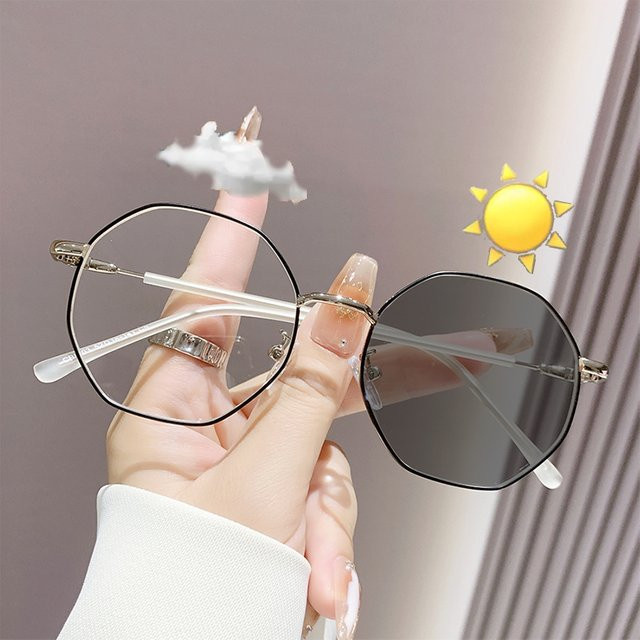 Hindfield Brille, Unisex, Vollrand, hexagonal, Metall, black - Bild 1