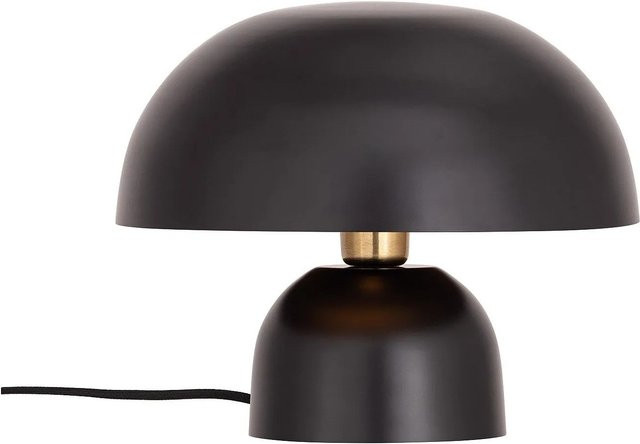 Vente-unique Tischlampe Sidney in Schwarz aus Metall mit Pilzform und E27 Fassung, Höhe: 31 cm - Bild 1