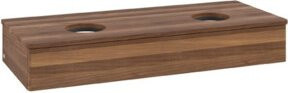 V&B Waschtischunterschrank Antao ohne Frontstruktur in Walnuss Braun B/T/H: 120 x 50 x 19 cm - Bild 1