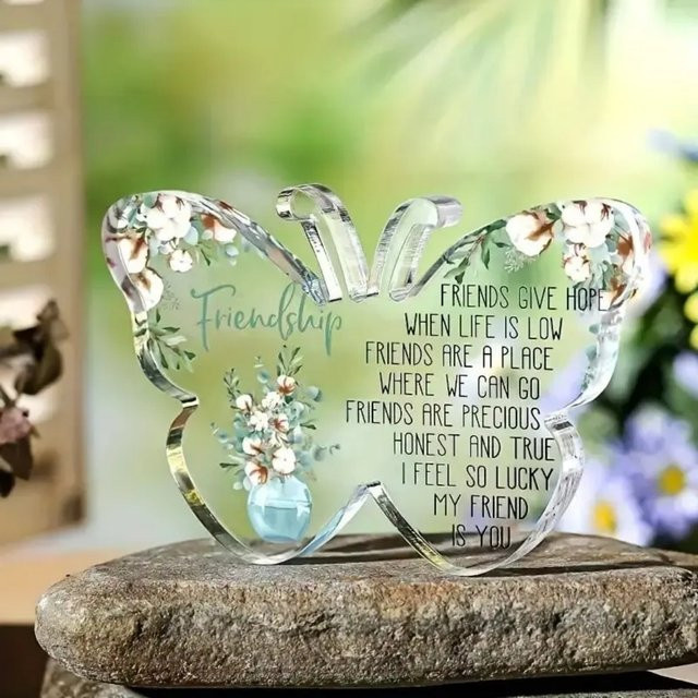 CIFBUY Acryl-Erinnerungsgeschenk in Herzform als Tischdekoration für Geburtstag, Jahrestag und Valentinstag - Bild 1