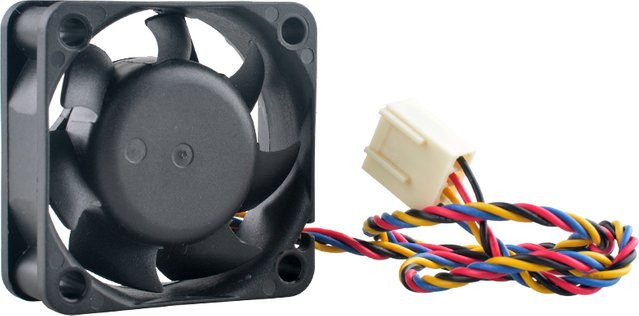 ANCHAOPU Hochgeschwindigkeits-Lüfter ACP4015-12PWM in Schwarz, B/T/H: 40 x 40 x 15 mm, DC12 V, 4-Pin-PWM für CPU und Mikrogeräte, 8800/9800 U/min - Bild 1