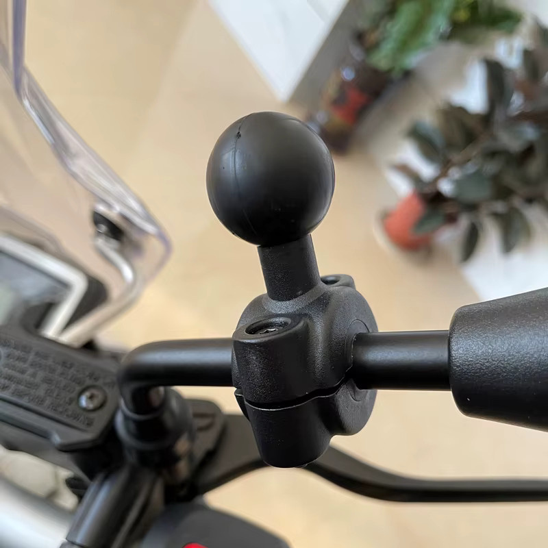 Rare Nova Kugelkopf Adapter Halterung mit Basis für Motorrad Lenker und Rückspiegel, Schwarz, passend für DJI, GoPro und Insta360 Action Kameras - Bild 5