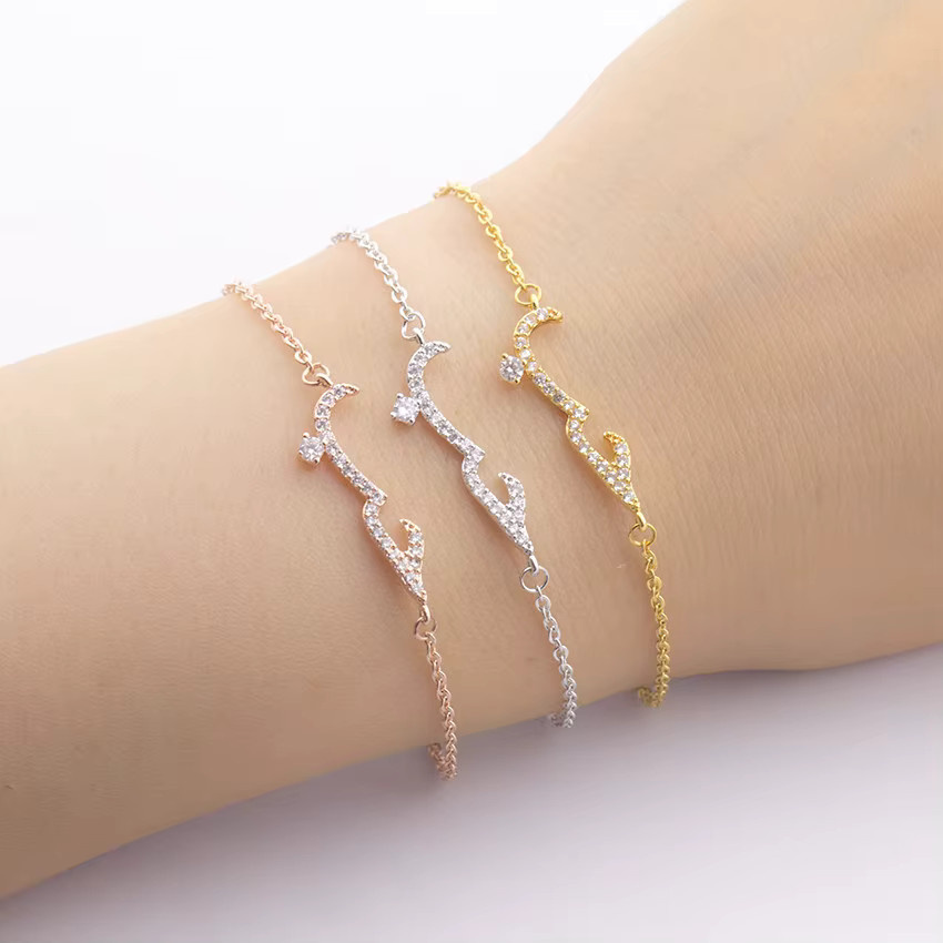HPTOTMG Armband Edelstahl, Zirkonia, Damen - Bild 4