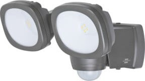Brennenstuhl LED Außenstrahler LUFOS 420 in Grau mit Infrarot-Bewegungsmelder, Batteriebetrieb, 480 lm, IP44 - Bild 1