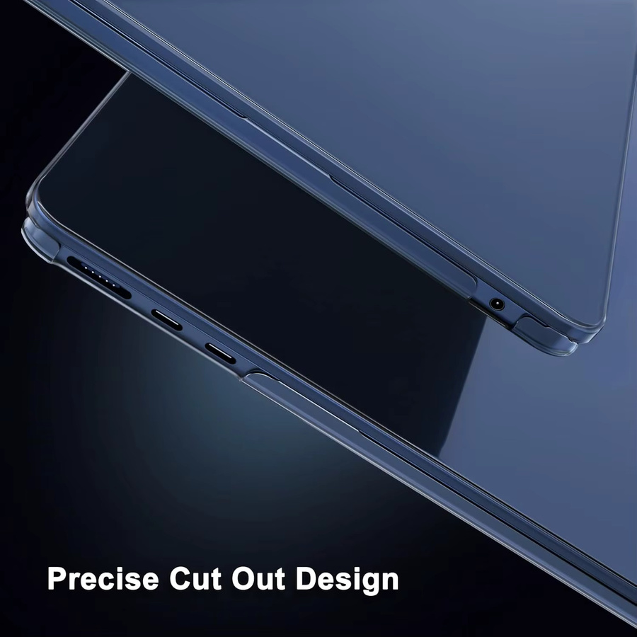 Ultradünne und kratzfeste Laptop-Hülle für Apple MacBook Pro 13,3 Zoll in Grau und Transparent - Bild 2