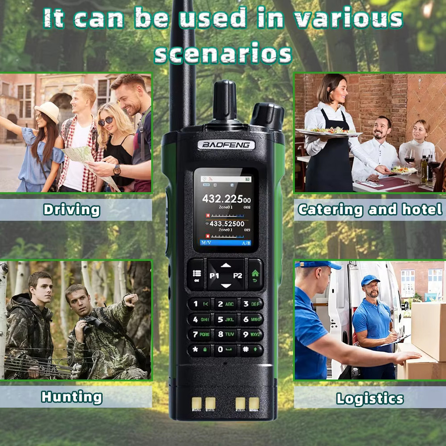 BAOFENG Walkie Talkie UV-32 Schwarz mit GPS und Bluetooth für Amateurfunk und NOAA - Bild 6
