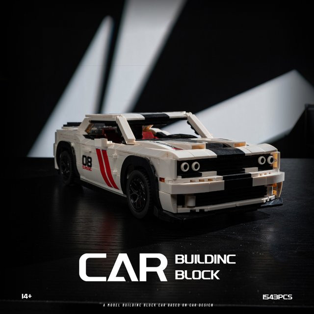 MENBIS Klassische Muscle-Cars Cat Performance, Bausatz, 1543 Teile, ab 14 Jahren - Bild 1