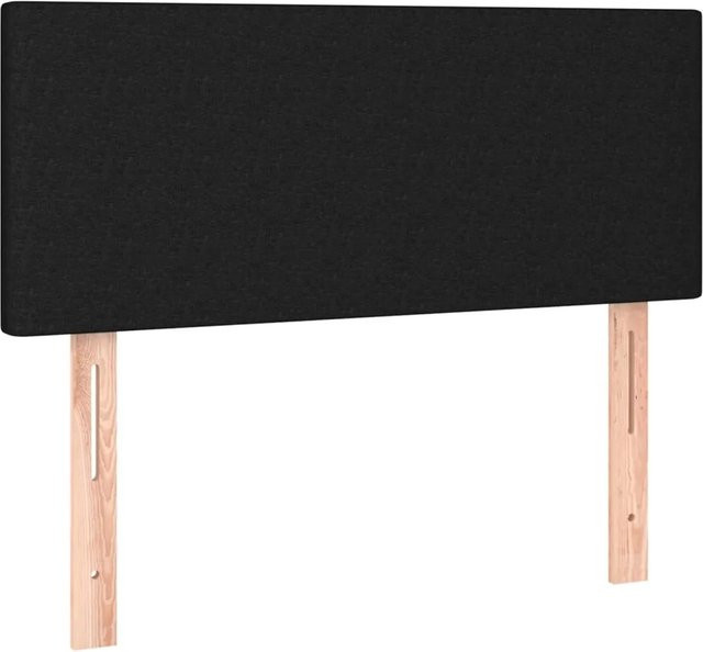 vidaXL LED Kopfteil Schwarz mit USB-Ladeport und integrierter Beleuchtung, B/T/H: 100 x 5 x 78-88 cm - Bild 1