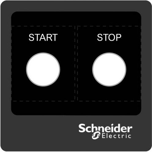 Schneider Electric ZBYLECUST01 Beschriftungsschild in Schwarz - Bild 1