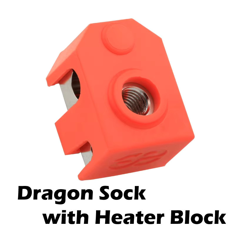 Mellow Phaetus Dragon Silikonsocken in Rot für 3D-Drucker Hotend Temperaturschutz kompatibel mit Voron 0/1.8/2.4 Dragon Heater Block - Bild 3