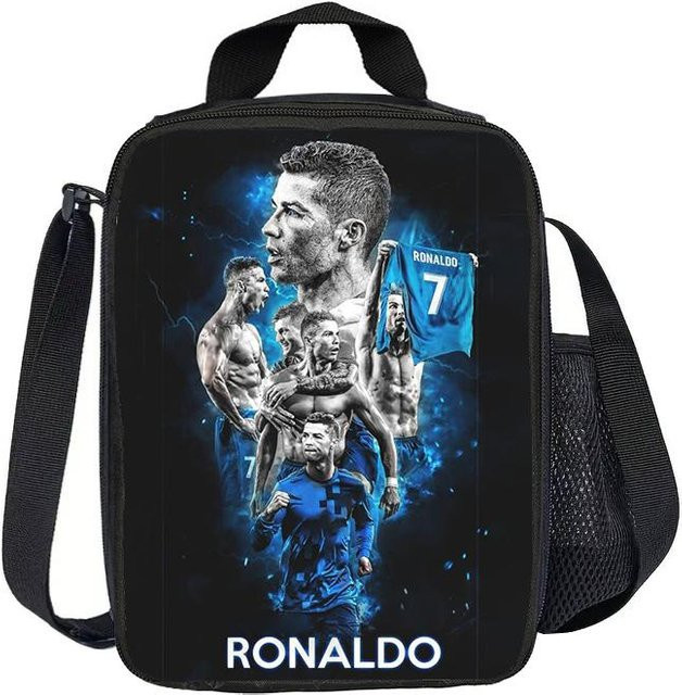 Fancy Style Studio Ronaldo CR Thermotasche Isolierte und Auslaufsichere Lunchbox in Schwarz - Bild 1