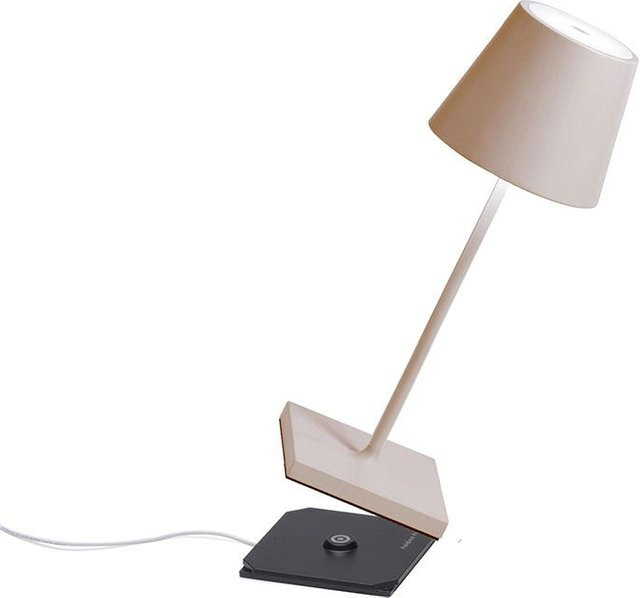 Zafferano Poldina Pro Mini LED-Akkuleuchte in Sand, dimmbar und wetterfest nach IP65 für Außenbereich und Hotellerie - Bild 1