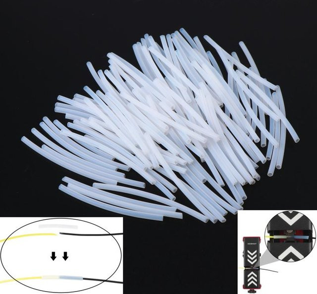 JTZTF PTFE Rohr Filament Schweißer Stecker Joiner 1,75mm für PLA/ABS 3D Drucker Zubehör (20/100 Stück) - Bild 1