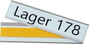 Eichner Etikettenhalter selbstklebend aus transparentem PVC - Bild 1