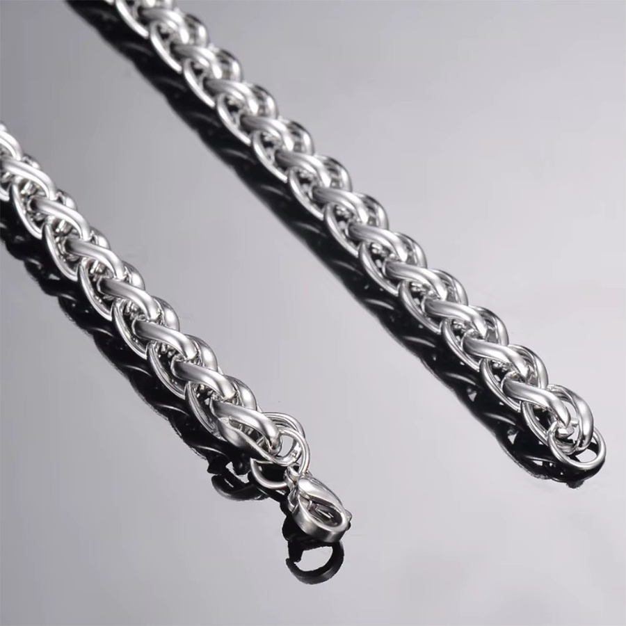 Amerixun Kielgliederkette Edelstahl, Silber, Unisex, 16-40 Zoll - Bild 3