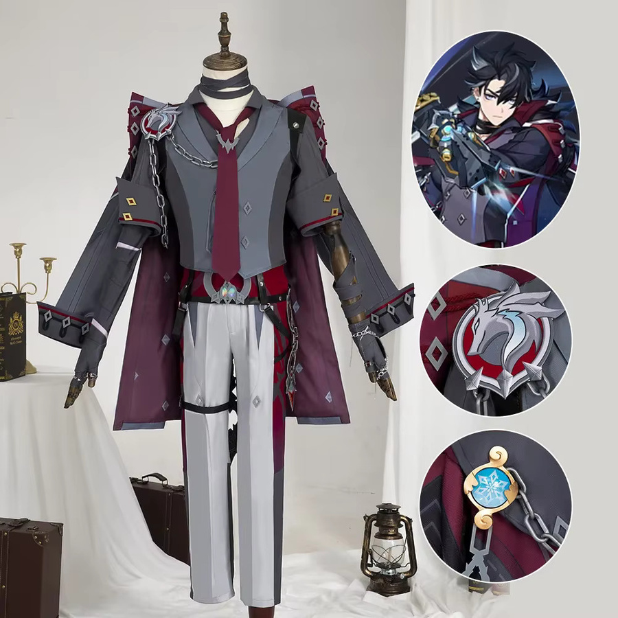 Genshin Impact Wriothesley Cosplay Kostüm, Komplettes Set - Bild 3