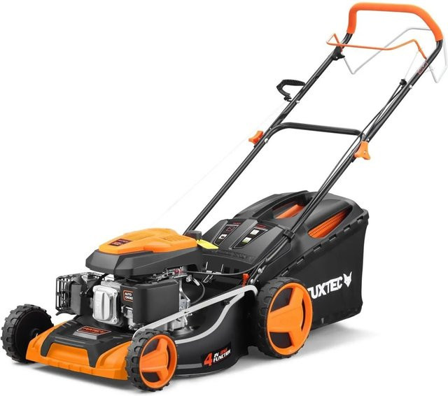 FUXTEC Benzin Rasenmäher FX-RM5196 in Schwarz-Orange mit 51 cm Schnittbreite, Auto-Choke-System und Easy-Clean Funktion - Bild 1