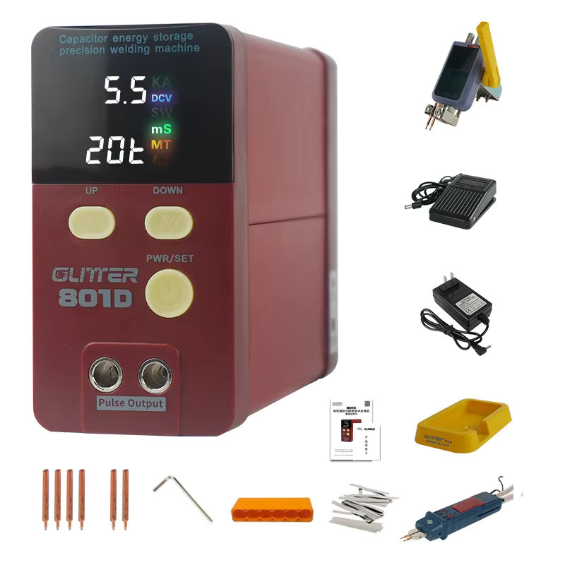 GLITTER 801D Akku-Punktschweißgerät mit 2500A und 14,5kW für 18650 Li-Ionen-Akkupacks in manuellem und automatischem Modus - Bild 3
