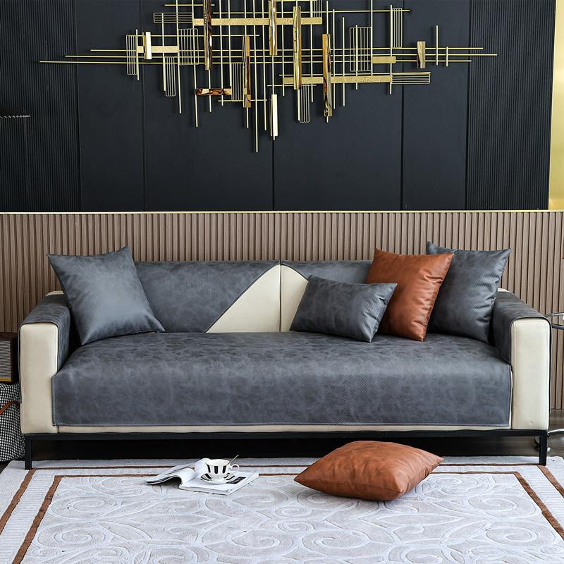 Yiran Furniture Wasserdichter Sofabezug für L-förmige Sofas, rutschfest und kratzfest, Polyester, Breite: 70 cm, Tiefe: 70 cm - Bild 2
