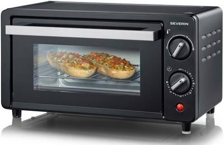 Severin Toastofen TO 2062 in Schwarz mit 9 l Innenraum, 900 Watt, Timer und Ober- und Unterhitze - Bild 1