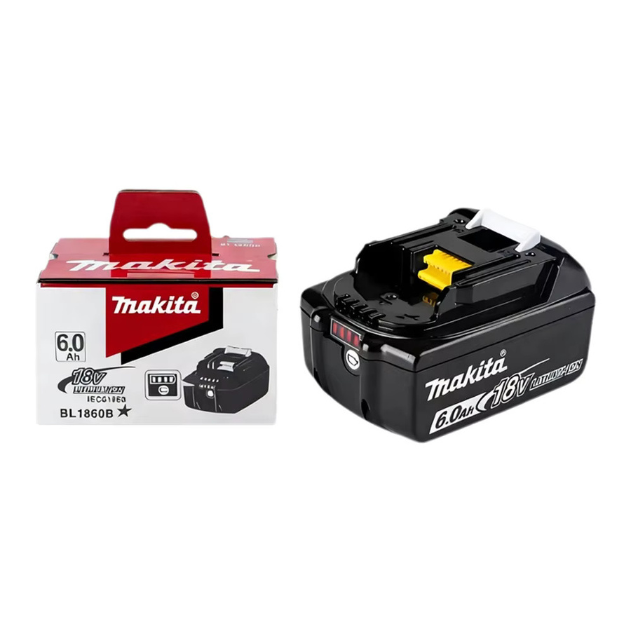 Makita 18V Lithium-Ionen Akku 6,0Ah mit LED in Schwarz für Elektrowerkzeuge BL1860B BL1850B BL1840B BL1830B - Bild 7
