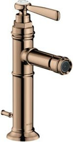 Hansgrohe Axor Montreux Bidet-Einhebelmischer in Roségold mit Pop-up-Abflussventil - Bild 1