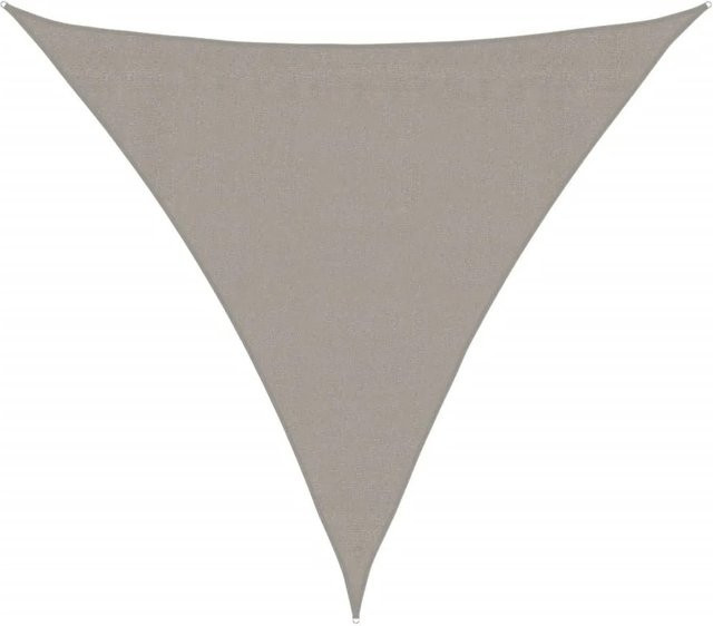 Sonnensegel Furnicato Dreieckig aus HDPE in Hellgrau, B/T/H: 3,6 x 3,6 x 3,6 m - Bild 1