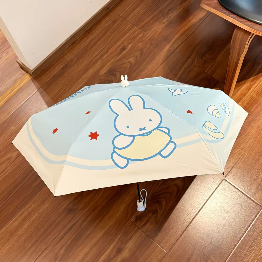 Miffy Kawaii Faltbarer Regenschirm mit UV-Schutz für Mädchen - Bild 2