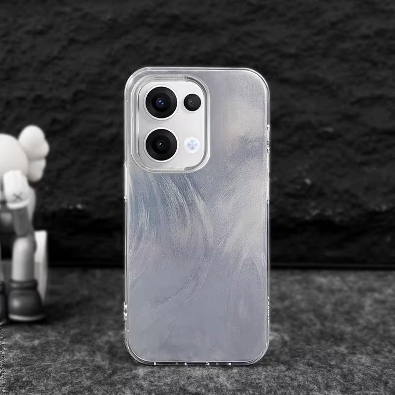 EUCAGR Luxus Handyhülle mit Laser Silber Gradienten für OPPO A6 Pro 5G, OPPO A6 Pro 4G und OPPO F31 5G - Bild 1