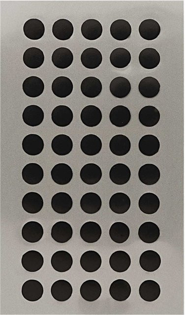 Rico Design Paper Poetry Office Sticker Punkte in Schwarz mit 8mm Durchmesser, 4 Bogen - Bild 1