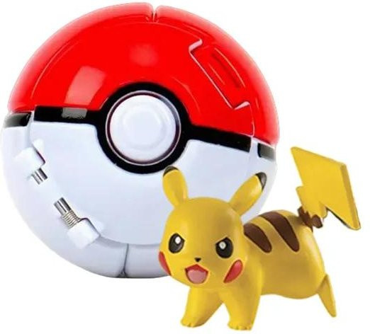 Pokémon Elfball Figur Pikachu Glurak Turtok Mewtu Pocket Monster, Actionmodell, ab 14 Jahre - Bild 1