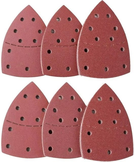BYRNETOOLS Dreieckiges Schleifpapier mit 11 Löchern für Detail-Schleifer, Körnung 40-240 - Bild 1
