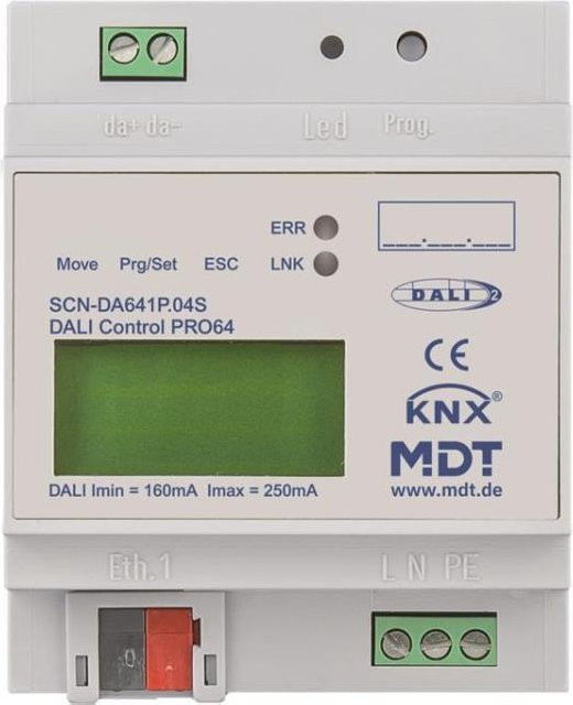 MDT technologies DaliControl IP Gateway PRO64 DALI-2,4TE REG SCN-DA641P.04S in Weiß - Bild 1