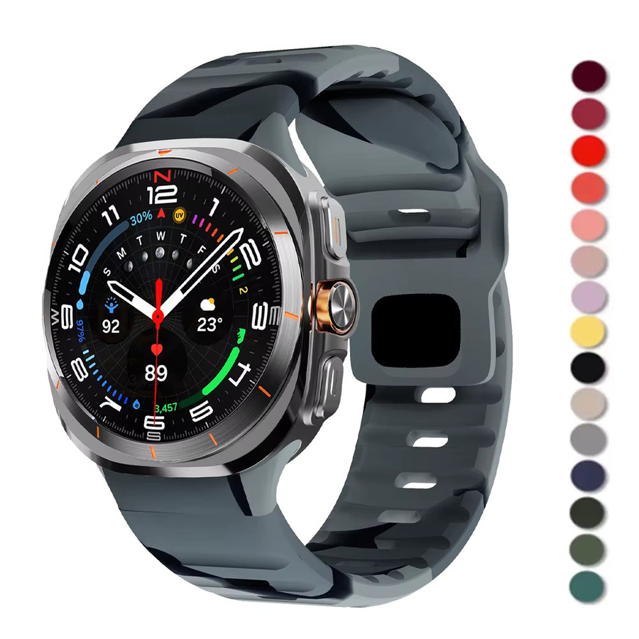 RMUTANE Uhrenarmband Silikon, Schwarz, Unisex, Samsung Galaxy Watch Ultra 47mm - Bild 3