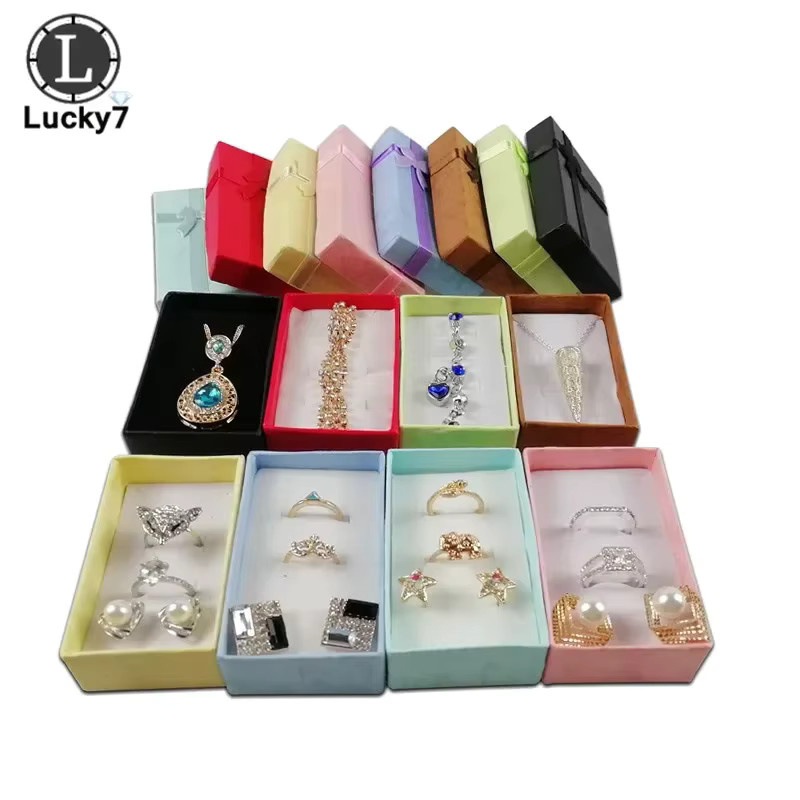 24er Set Schmuck-Displayboxen von luckyiasv für Halsketten, Ohrringe und Ringe in Gelb und Multicolour, B/T/H: 8 x 5 x 2,5 cm - Bild 1