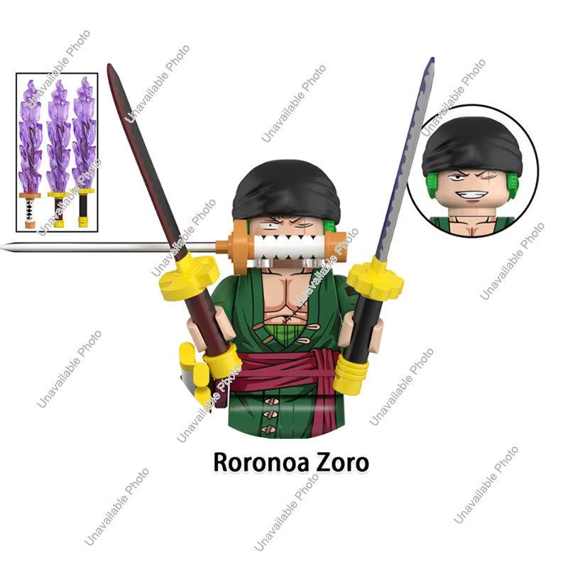 One Piece Luffy Zoro Nami Sanji Chopper Bausteine Mini-Actionfiguren Zubehör - Bild 2