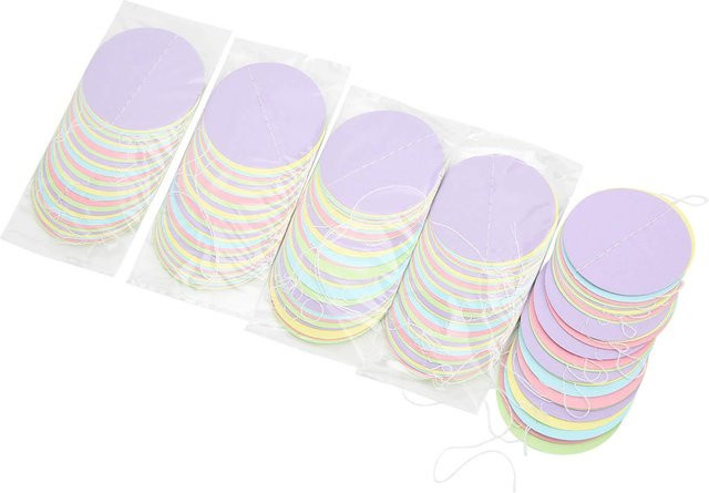 5 Stück Igeteck Papiergirlande mit bunten Kreispunkten für Geburtstag und Party - Bild 1