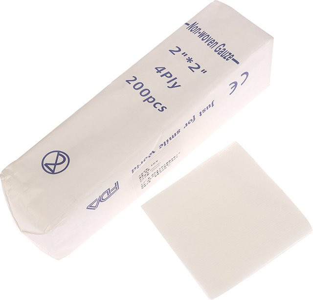 Sterile Gaze Pads aus Baumwolle als wasserdichte Wundauflage für dein Erste-Hilfe-Kit in Weiß - Bild 1