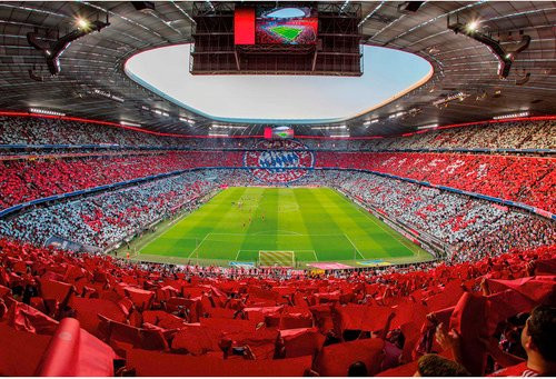 K&L Wall Art XXL Vliestapete FC Bayern München Arena, mehrfarbig, matt - Bild 1