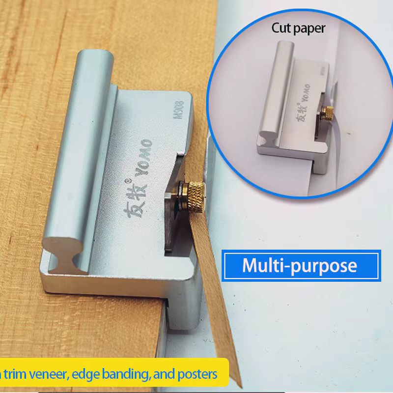 YOMO Tragbares manuelles Kantentrimmer-Werkzeug aus Aluminiumlegierung für Holzfurnier und Zimmerei - Bild 2