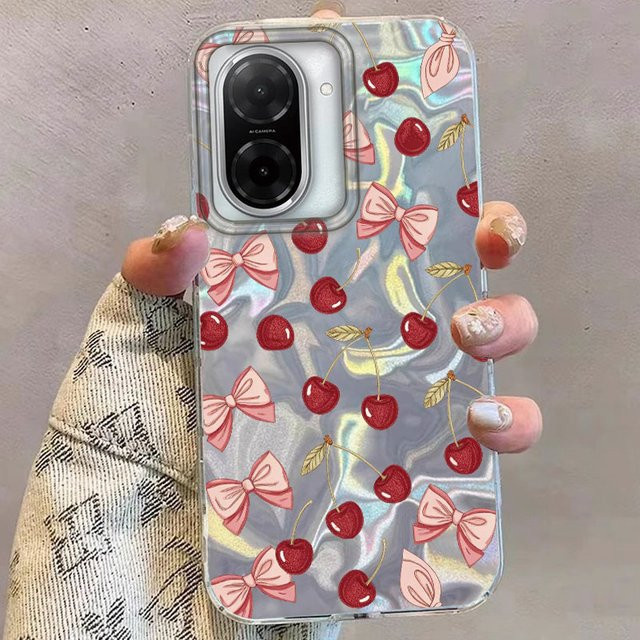 Handyhülle mit Kirsch- und Schmetterlingsmuster für Xiaomi Redmi Note Serie in Multicolour - Bild 1