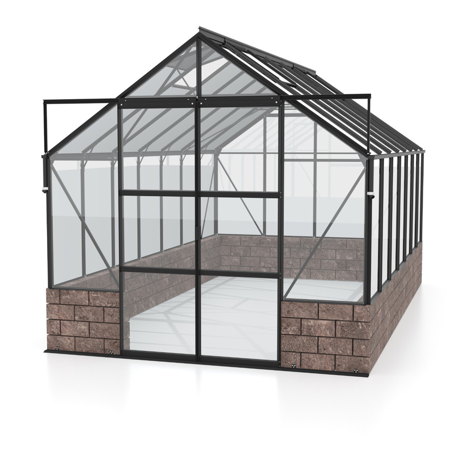Vitavia Gewächshaus Cassandra 11500 Schwarz B/H/L: 257 x 249 x 448 cm - Bild 2