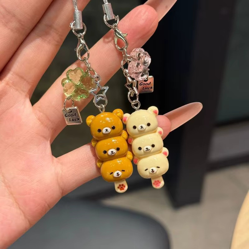 Hot Toys Rilakkuma Schlüsselanhänger, Cartoon Bär, Handykette, Paar - Bild 3
