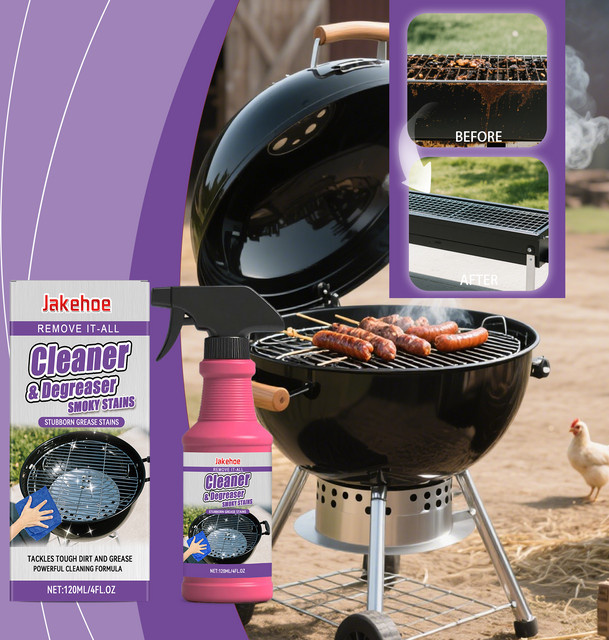 JAKEHOE Grillrost-Reiniger Hochleistungs-Entfetter für eingebranntes Öl und Fett auf Grillrosten und Bratpfannen - Bild 1