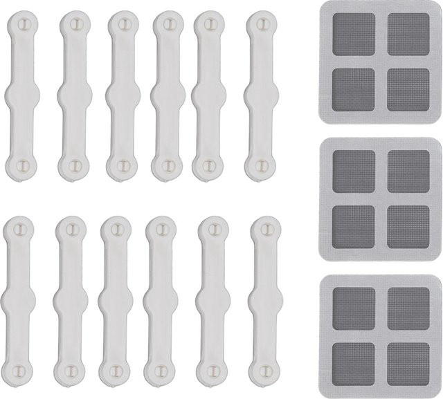 12 Stück Fenstergitter-Clips von KONNWEI zur Montage von Fliegengittern und Insektenschutz in Weiß - Bild 1