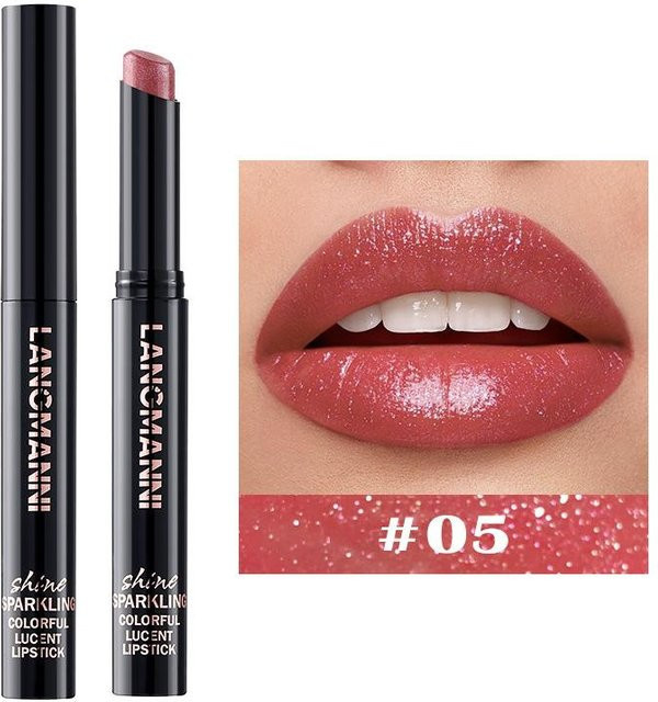 South Moon Diamant-Perlglanz-Lippenstift, Rot, Matt, 05 - Bild 1