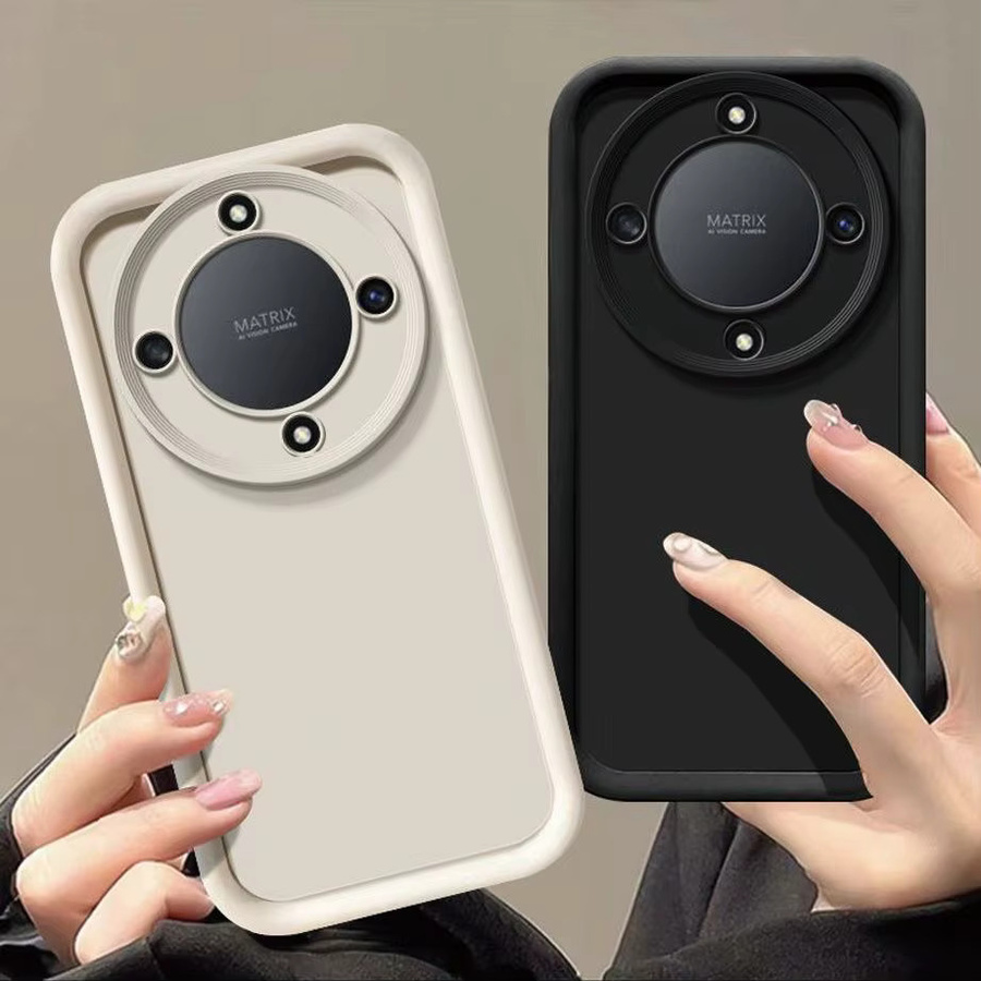 Honor X9D 5G Handyhülle MTN-NX1 Luxus Candy Matte Soft Cover Anti-Fall-Schutz in Schwarz - Bild 3