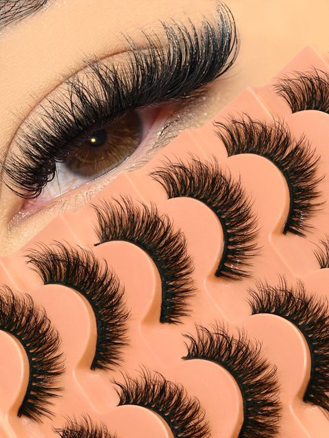 VELTRINAY Künstliche Wimpern Wispy Cat Eye, CR03, Unisex - Bild 1